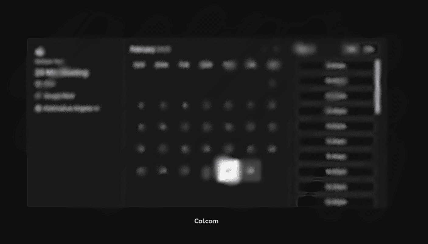 Calendar preview